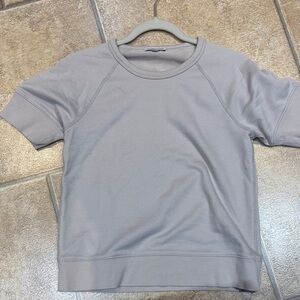 James Perse Off White/Gray short sleeve top